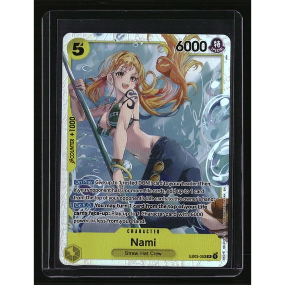 Near Mint One Piece Heroines Edition Nami (053) EB03-053 Extra Booster Trading Card