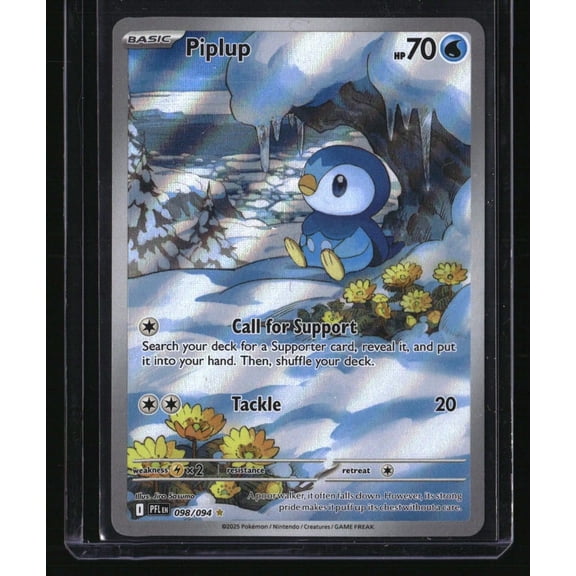 Near Mint Piplup ME02 Phantasmal Flames #098/094 Pokemon Trading Card