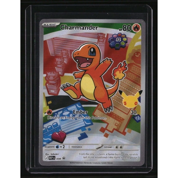 Near Mint Pokemon ME Mega Evolution Promo Charmander #38 Promo Charmander Card