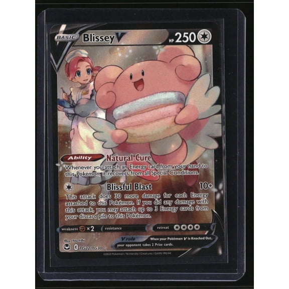 2022 SWSH12 Silver Tempest Trainer Gallery Blissey V TG22 TG30 Trading Card