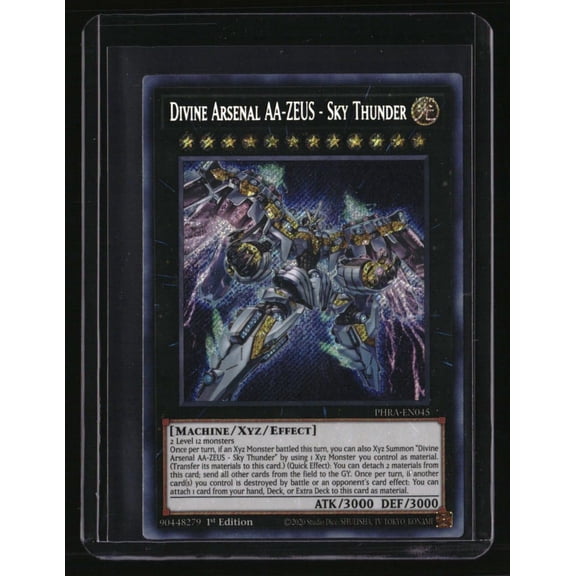 Near Mint Yu-Gi-Oh! Phantom Rage Divine Arsenal AA-ZEUS PHRA-EN045 Trading Card