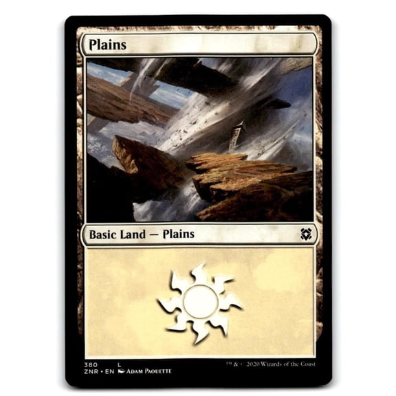 Near Mint or Better Zendikar Rising #380 Plains Land Magic The Gathering Card