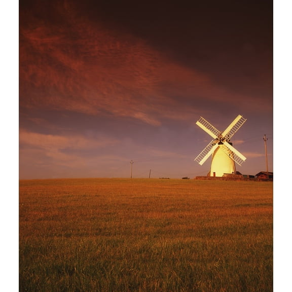 Near Newtownards Co Down Ireland Windmill At Millisle Canvas Art - The Irish Image Collection Design Pics (14 x 16)