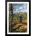 thumbnail image 1 of Near Pontoise 28x40 Large Black Wood Framed Print Art by Camille Pissarro, 1 of 2