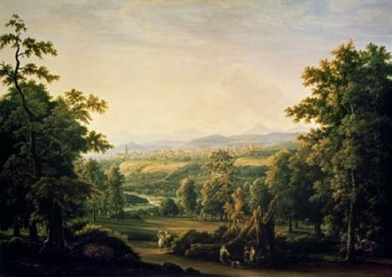 Near Russian Village Canvas Art - Feodor Matveev (20 x 28)