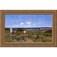 thumbnail image 1 of Near the Beach, Shinnecock 24x18 Gold Ornate Wood Framed Canvas Art by Chase, William Merritt, 1 of 2
