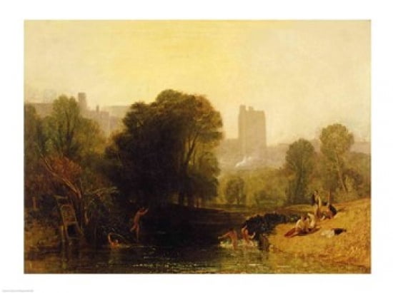 Near the Thames Lock Windsor c1809 Canvas Art - JMW Turner (24 x 18)