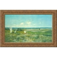 thumbnail image 1 of Near the beach, Shinnecock 24x16 Gold Ornate Wood Framed Canvas Art by William Merritt Chase, 1 of 2