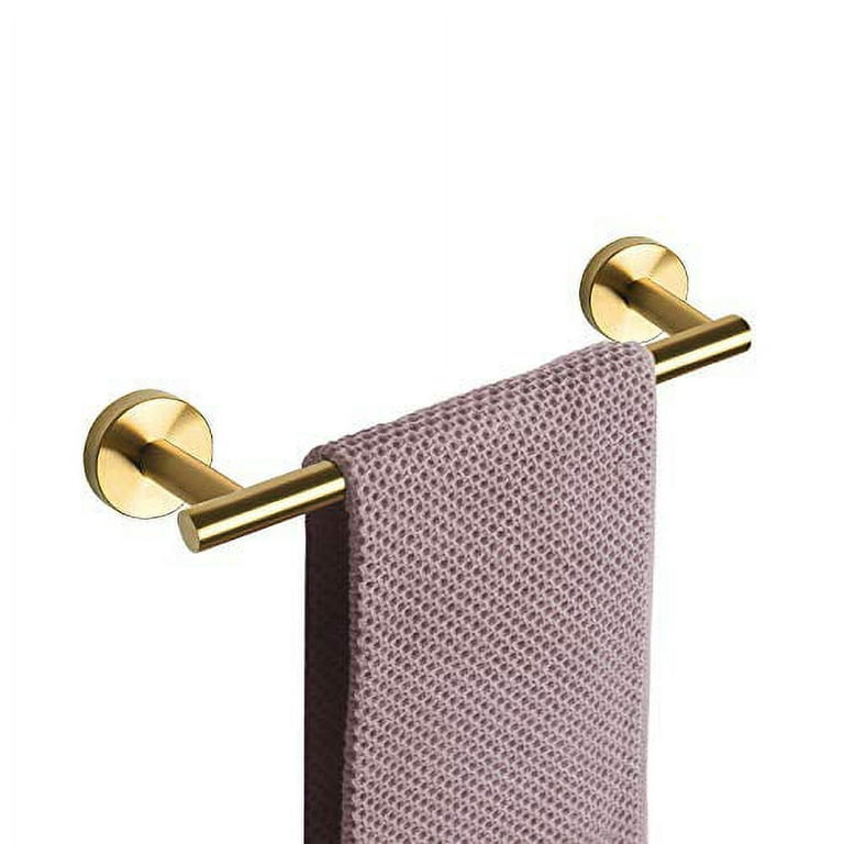 NearMoon Bathroom Towel Bar, Bath Accessories Thicken Stainless Steel Shower Towel Rack for Bathroom, Towel Holder Wall Mounted (1 Pack, Brushed