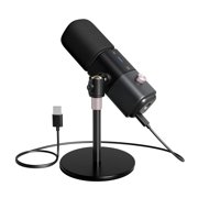 NearStream AM25X Supercardioid XLR/USB Condenser Podcast Microphone with Desktop Stand