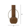 thumbnail image 1 of Nearly Natural 14" Contemporary Metal Vase, 1 of 3