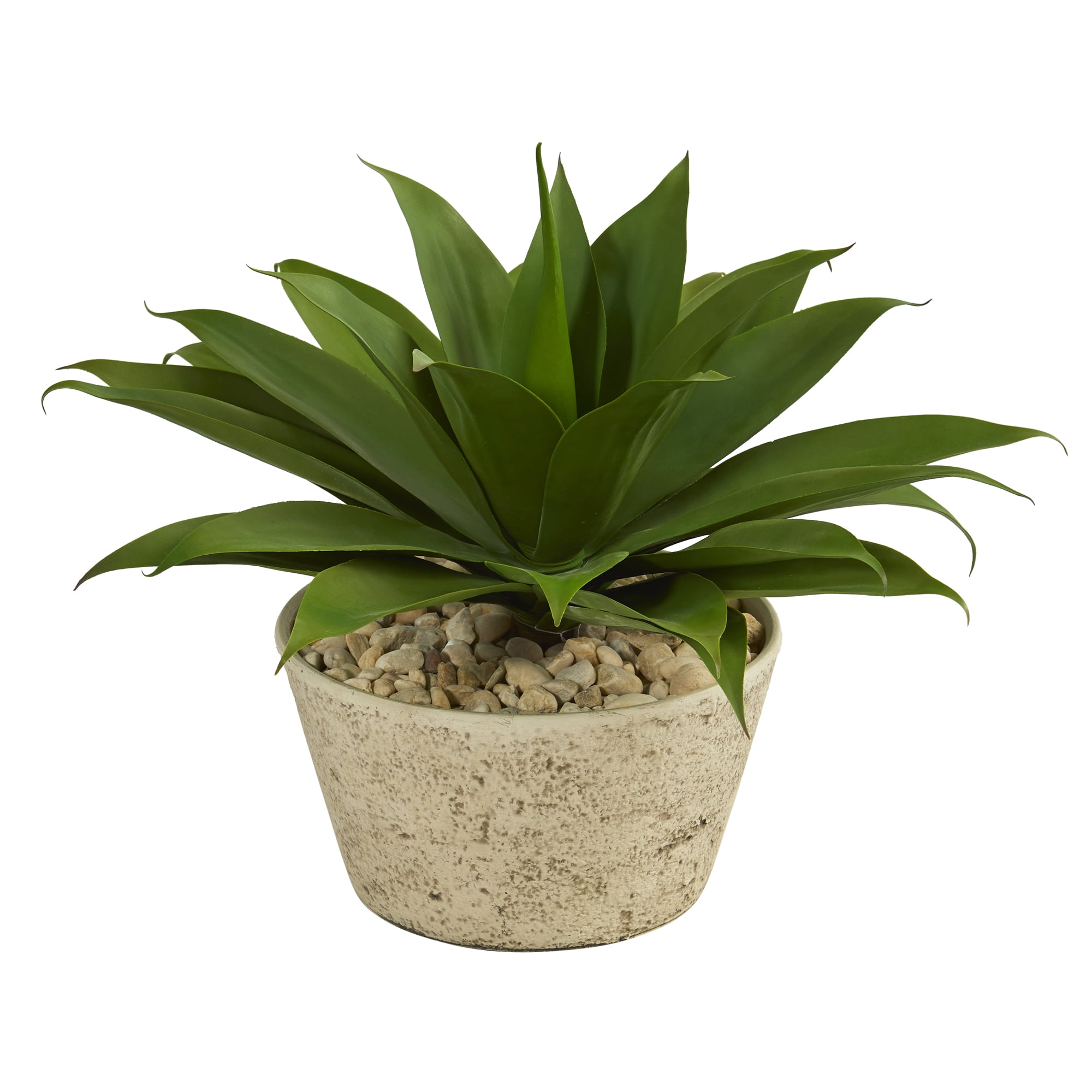 1.5ft. Agave Succulent Artificial Plant in White Planter