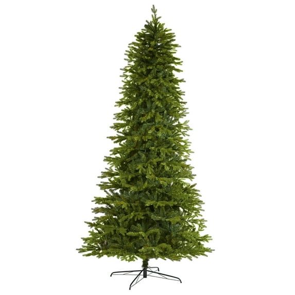 Nearly Natural 10ft. Belgium Fir Natural-Look Artificial Christmas Tree, Green