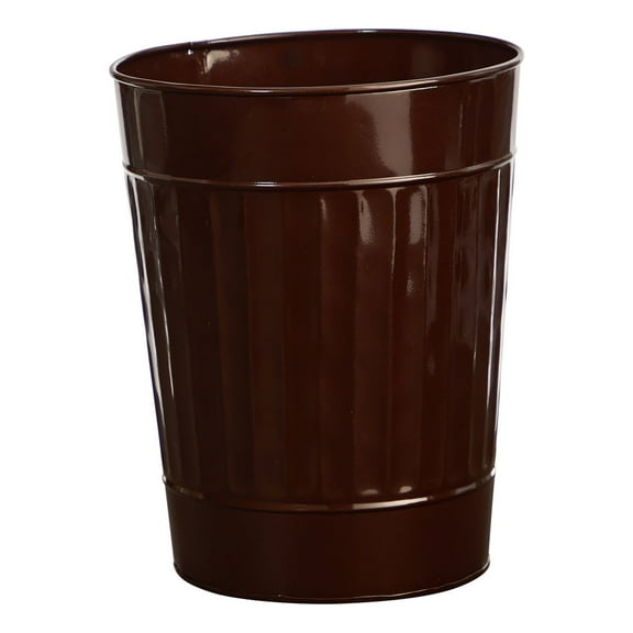 Nearly Natural 10in. Farmhouse Country Pail Planter, Brown