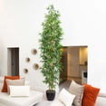 thumbnail image 1 of Nearly Natural Potted Bamboo Artificial Tree - 11' - Green, 1 of 7