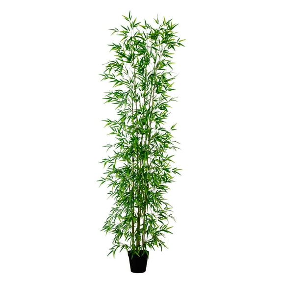 Nearly Natural 11ft. Artificial Green Bamboo Tree