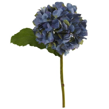 Nearly Natural 12in. Hydrangea Artificial Flowers (Set of 12), Blue