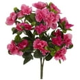 thumbnail image 1 of Nearly Natural 13" Azalea Artificial Plant (Set of 4), Pink, 1 of 3