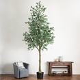 thumbnail image 1 of Nearly Natural Artificial Potted Eucalyptus Tree - 13' - Green, 1 of 7