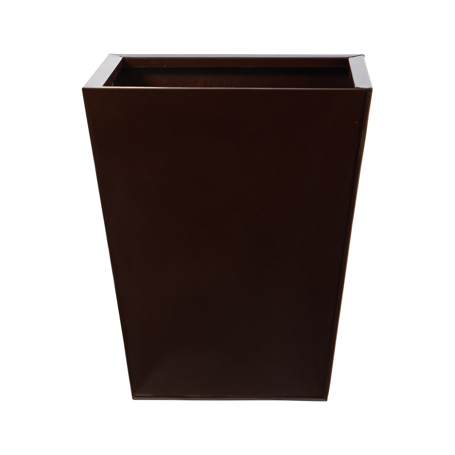 Elegant Geometric Bronze Square Metal Planter 15"