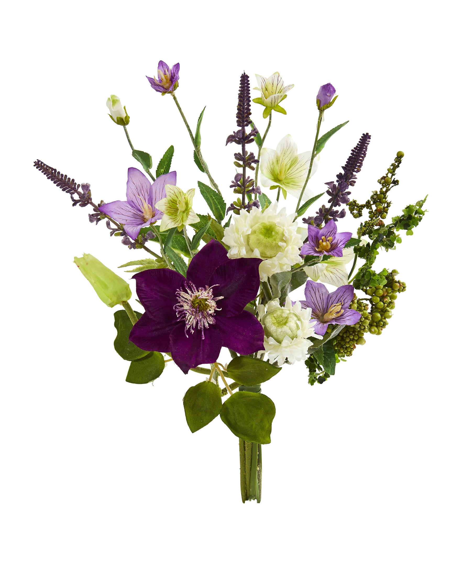 Nearly Natural 16in. Mixed Artificial Flower Bouquet (Set of 4)