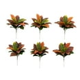 thumbnail image 1 of Nearly Natural 17" Garden Croton Artificial Plant, Real Touch (Set of 6), Multicolor, 1 of 6