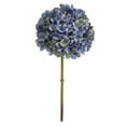 thumbnail image 1 of Nearly Natural 19" Hydrangea Artificial Flower (Set of 3), Blue, 1 of 3
