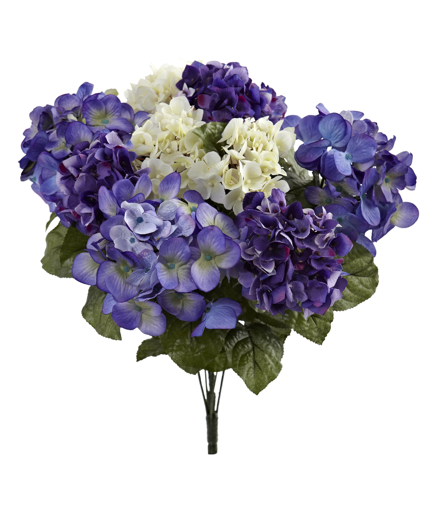 Blue and Purple Silk Hydrangea Artificial Plant Set
