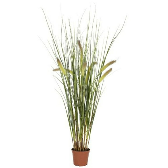 Nearly Natural 2.5' Plastic and Polyester Artificial Grass Plant, Green