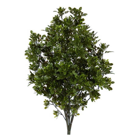 Nearly Natural 2.5' Tea Leaf Artificial Plant UV Resistant (Indoor/Outdoor), Green