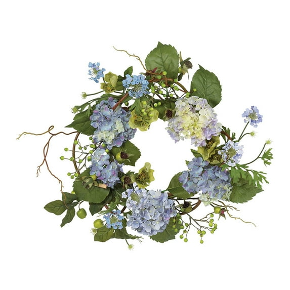 Nearly Natural 20" Hydrangea Wreath