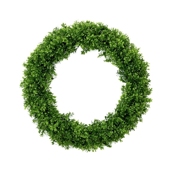 Nearly Natural 20in. Artificial Boxwood Wreath, Green