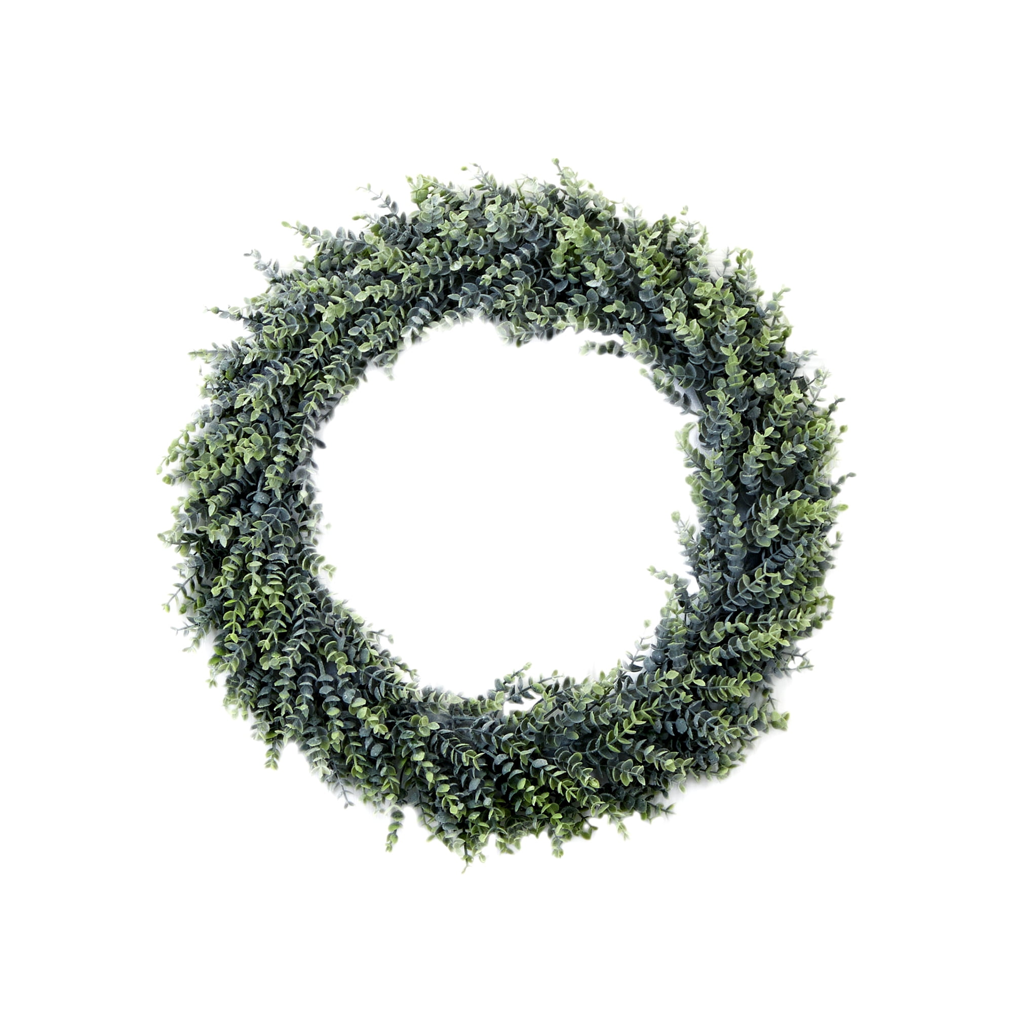 Nearly Natural 20in. Artificial Eucalyptus Boxwood Wreath, Green