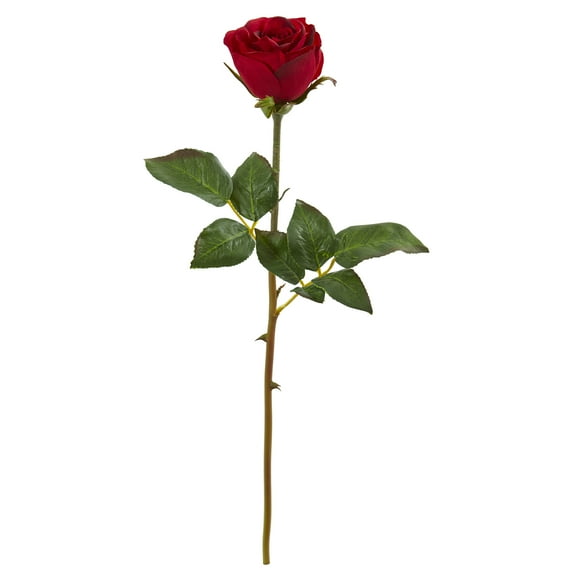 Nearly Natural 20in. Rose Artificial Bud Flower (Set of 6)