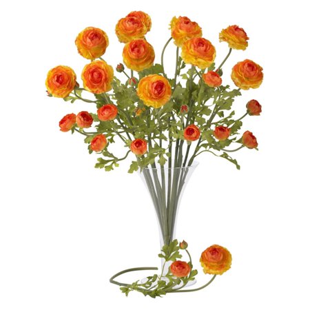 Nearly Natural 23" Ranunculus Stem, Red, 12pc
