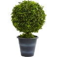 thumbnail image 1 of Nearly Natural 23in. Boxwood Ball Topiary, Artificial Plant, Green, 1 of 3