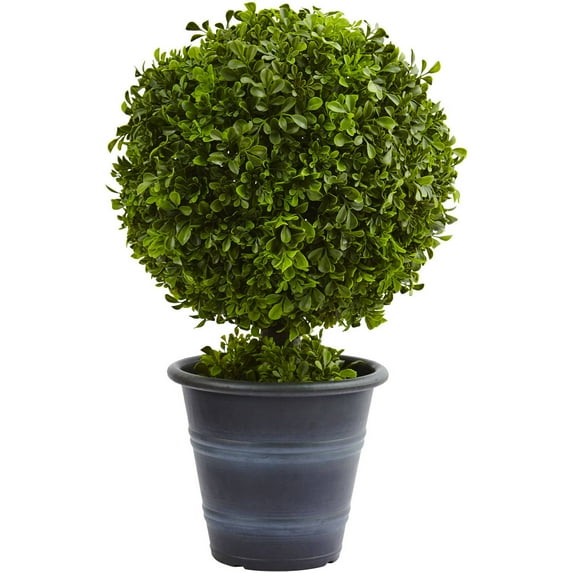 Nearly Natural 23in. Boxwood Ball Topiary, Artificial Plant, Green