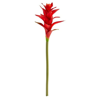 Nearly Natural 23in. Star Bromeliad Artificial Flower (Set of 6)