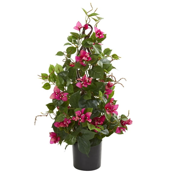 Nearly Natural 24" Bougainvillea Artificial Climbing Plant, Multicolor