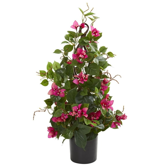 Nearly Natural 24" Bougainvillea Artificial Climbing Plant, Multicolor