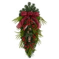 thumbnail image 1 of Nearly Natural 24" Holiday Christmas Pine Cones, Berry and Bells Swag, 1 of 4