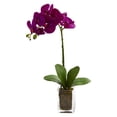 thumbnail image 1 of Nearly Natural 24" Orchid Phalaenopsis Artificial Flower Arrangement in Vase, Mauve, 1 of 4