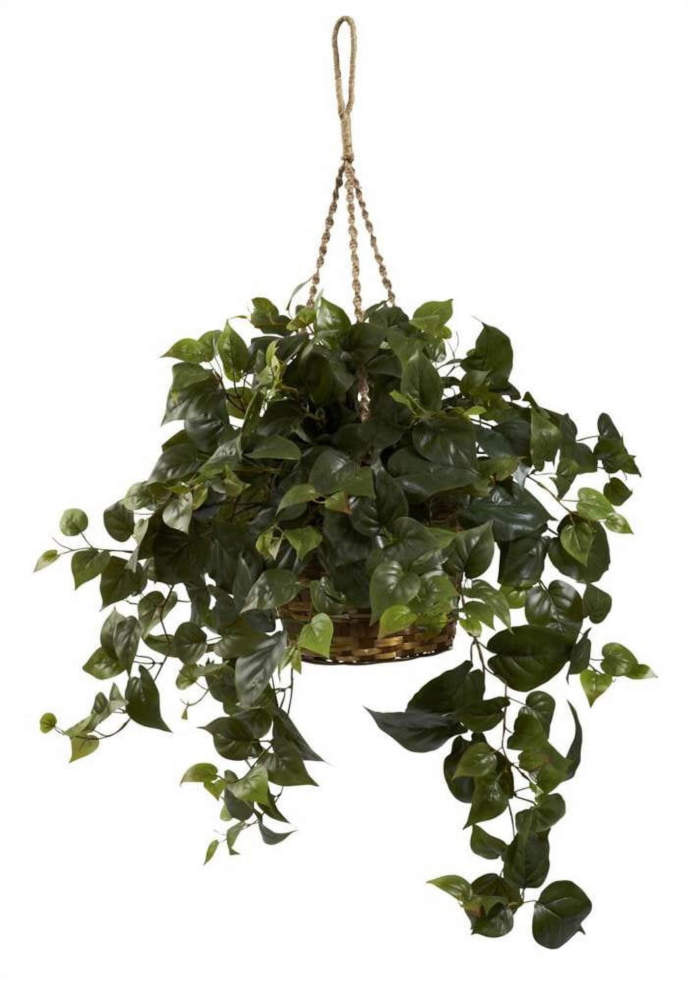 Nearly Natural String of Pearl Artificial Plant Hanging Basket