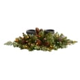 thumbnail image 1 of 24" Flocked Artificial Christmas Double Candelabrum w/35 Multicolored Lights, 1 of 10