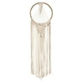 thumbnail image 1 of Nearly Natural 24" x 10" Handmade Bohemian Off-White Macrame Dreamcatcher Wall Hanging Décor Textile Art, 1 of 3