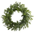 thumbnail image 1 of Nearly Natural 24in. Eucalyptus Artificial Wreath, Green, 1 of 3