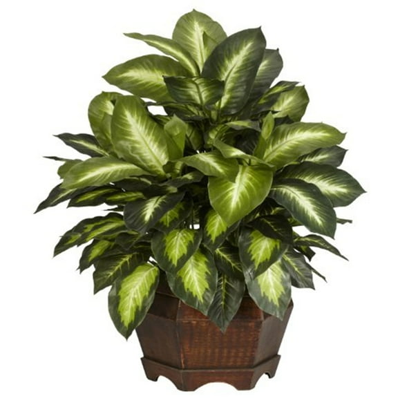 Nearly Natural 24in. Golden Dieffenbachia Artificial Plant