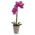 thumbnail image 1 of Nearly Natural 24in. Speckled Phalaenopsis Orchid Artificial Flower Arrangement, Pink, 1 of 1