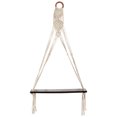 thumbnail image 1 of Nearly Natural 25" x 16" Macrame Wall Hanging with Wooden Shelf, 1 of 3