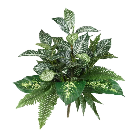 Nearly Natural 25 Mix Greens Artificial Plant (Set of 2)